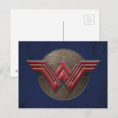 Symbool van de vrouw over concentrische cirkels briefkaart (Voorkant / Achterkant)