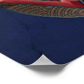 Symbool van de vrouw over concentrische cirkels poster (Hoek)