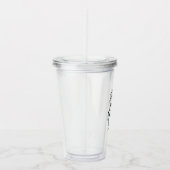 Symbool van de Weegdierentuin Acryl Drinkbeker (Rechts)