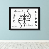 Symbool van de Weegdierentuin Canvas Afdruk (Insitu (Houten vloer))