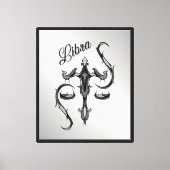 Symbool van de Weegdierentuin Canvas Afdruk (Voorkant)