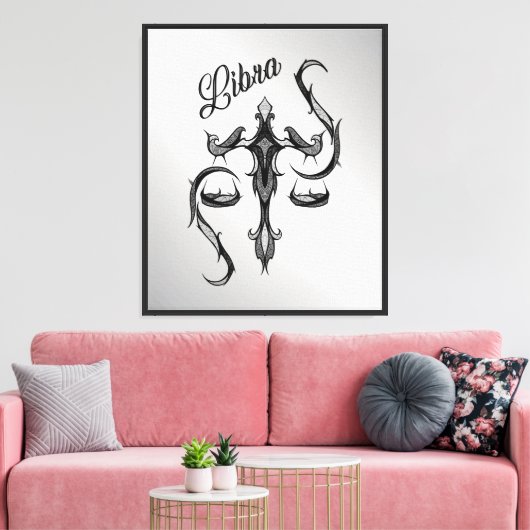 Symbool van de Weegdierentuin Canvas Afdruk (Insitu (Woonkamer))