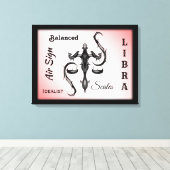 Symbool van de Weegdierentuin Canvas Afdruk (Insitu (Houten vloer))