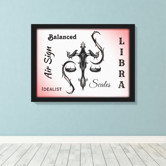 Symbool van de Weegdierentuin Canvas Afdruk (Insitu (Houten vloer))