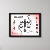 Symbool van de Weegdierentuin Canvas Afdruk (Voorkant)