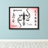 Symbool van de Weegdierentuin Canvas Afdruk (Insitu (Houten vloer))