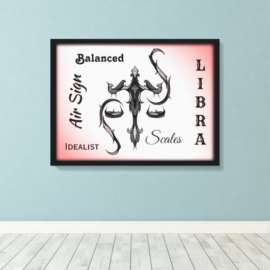 Symbool van de Weegdierentuin Canvas Afdruk (Insitu (Houten vloer))