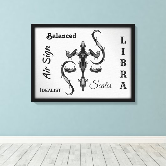 Symbool van de Weegdierentuin Canvas Afdruk (Insitu (Houten vloer))