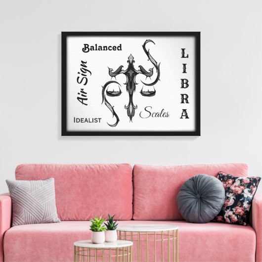 Symbool van de Weegdierentuin Canvas Afdruk (Insitu (Woonkamer))