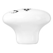 Symbool van de Weegdierentuin Keramische Knop (Zijkant)