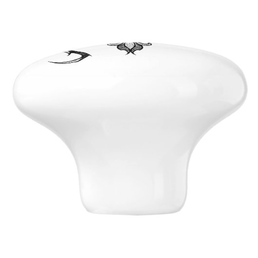 Symbool van de Weegdierentuin Keramische Knop (Zijkant)