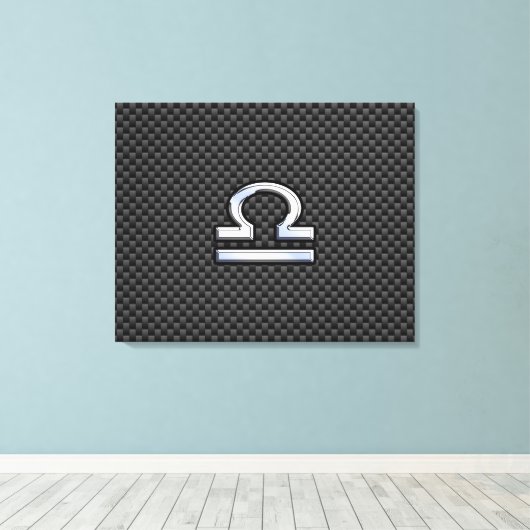 Symbool van de Weegdierentuin op de afdruk van koo Canvas Afdruk (Insitu (Houten vloer))