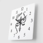 Symbool van de Weegdierentuin Vierkante Klok (Hoek)