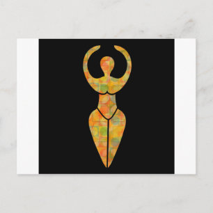 Symbool van de Wiccaanse godin Briefkaart