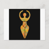 Symbool van de Wiccaanse godin Briefkaart (Voorkant)