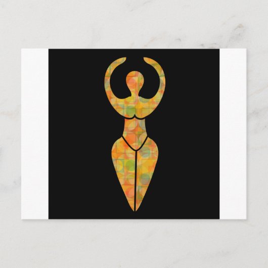 Symbool van de Wiccaanse godin Briefkaart (Voorkant)