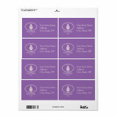 Symbool van de ziekenhuisopname etiket (Full Sheet)