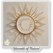 "Symbool van de zon" Sticker (Voorkant)