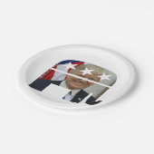 Symbool van Donald Trump Republican Party Papieren Bordje (Gekanteld)