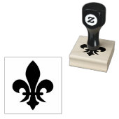 symbool van Fleur de Lis Rubberstempel (Gestempeld)