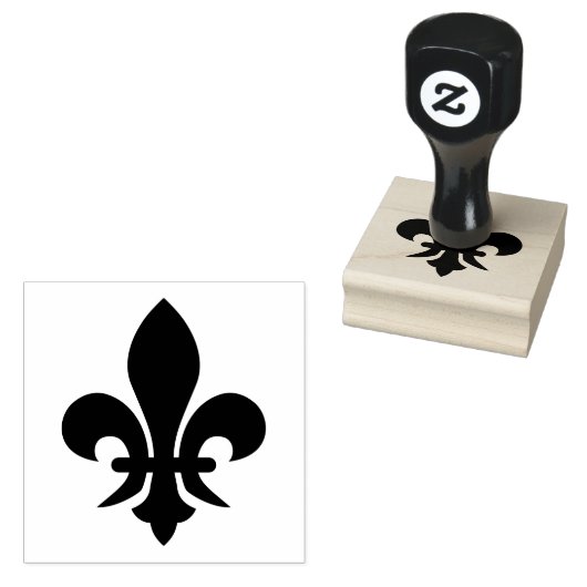 symbool van Fleur de Lis Rubberstempel (Gestempeld)