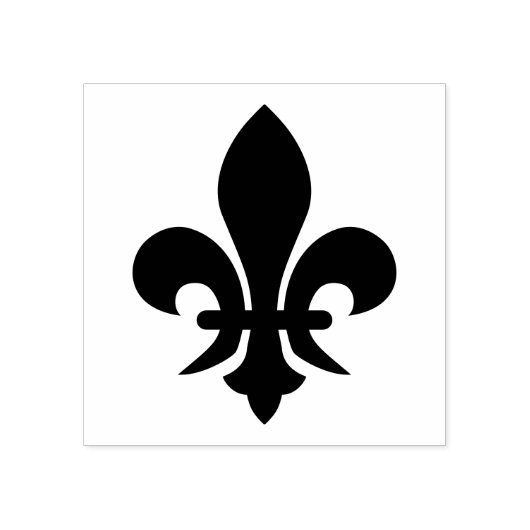 symbool van Fleur de Lis Rubberstempel (Afrduk)