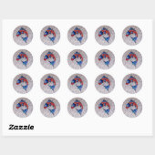 Symbool van Fortune Good Luck Koi Fish Ronde Sticker (Vel)