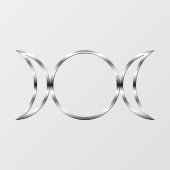 Symbool van gevallen heidense godin raamsticker (Vel)