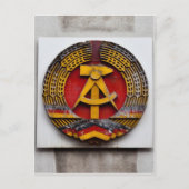 Symbool van hamer en sikkel van communist briefkaart (Voorkant)