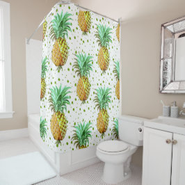 Symbool van het ananaseppatroon van de ziekenhuiso douchegordijn