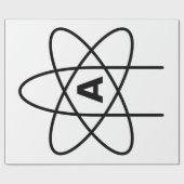 Symbool van het atheïsme (Atom Emblem) Cadeaupapier (Vlak)