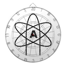 Symbool van het atheïsme (Atom Emblem) Dartbord