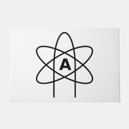 Symbool van het atheïsme (Atom Emblem) Deurmat