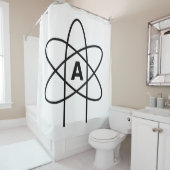 Symbool van het atheïsme (Atom Emblem) Douchegordijn (In situ)