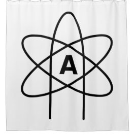 Symbool van het atheïsme (Atom Emblem) Douchegordijn