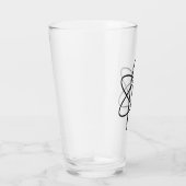 Symbool van het atheïsme (Atom Emblem) Glas (Rechts)
