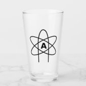 Symbool van het atheïsme (Atom Emblem) Glas (Voorkant)