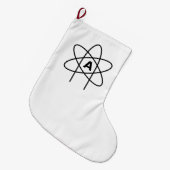 Symbool van het atheïsme (Atom Emblem) Grote Kerstsok (Voorkant (Hangend))