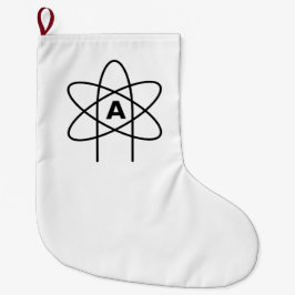Symbool van het atheïsme (Atom Emblem) Grote Kerstsok
