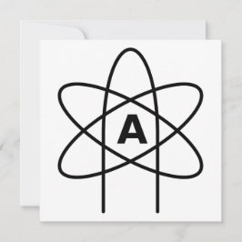 Symbool van het atheïsme (Atom Emblem) Kaart