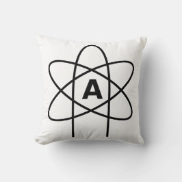 Symbool van het atheïsme (Atom Emblem) Kussen