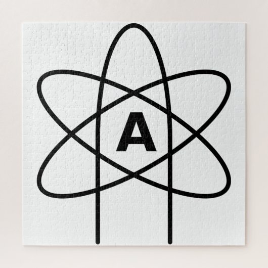 Symbool van het atheïsme (Atom Emblem) Legpuzzel (Verticaal)
