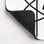 Symbool van het atheïsme (Atom Emblem) Muismat (Hoek)