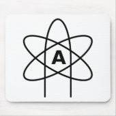 Symbool van het atheïsme (Atom Emblem) Muismat (Voorkant)