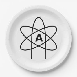 Symbool van het atheïsme (Atom Emblem) Papieren Bordje