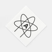 Symbool van het atheïsme (Atom Emblem) Servet (Hoek)