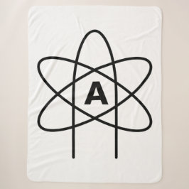 Symbool van het atheïsme (Atom Emblem) Sherpa Deken