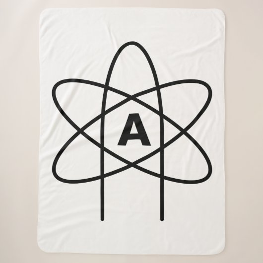 Symbool van het atheïsme (Atom Emblem) Sherpa Deken (Voorkant)