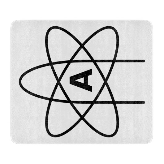 Symbool van het atheïsme (Atom Emblem) Snijplank (Voorkant)