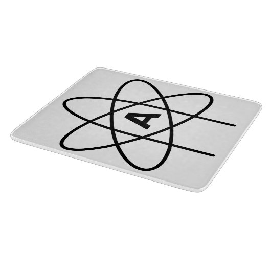 Symbool van het atheïsme (Atom Emblem) Snijplank (Hoek)